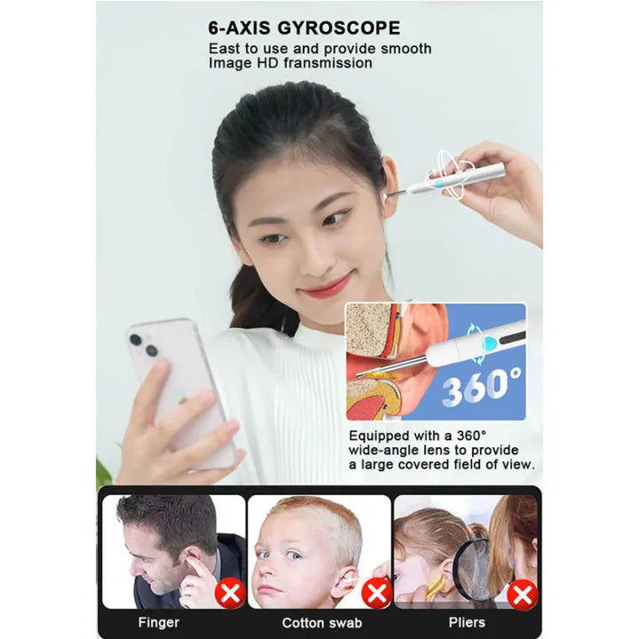 Smart Visual Ear Wax Cleaning Kit with Camera HD