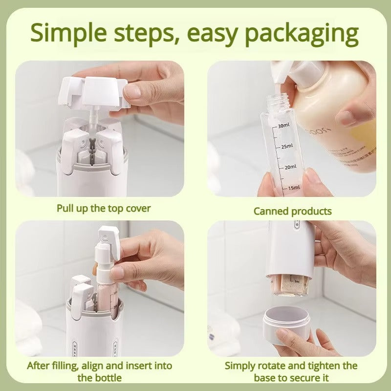 4 in 1 Travel Bottle Dispenser